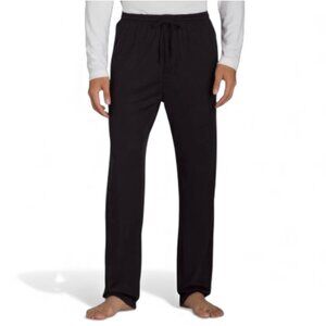 Athletic Works Mens Black Sleep Pant L 36-38 Soft Polyester Elastic Waist